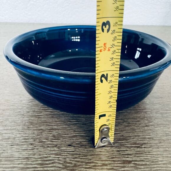 Fiestaware Fiesta Navy Blue Ceramic Pottery Bowl - Picture 5 of 5